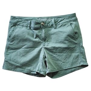 American Eagle Outfitters Green Midi Twill Shorts. Sz. 14